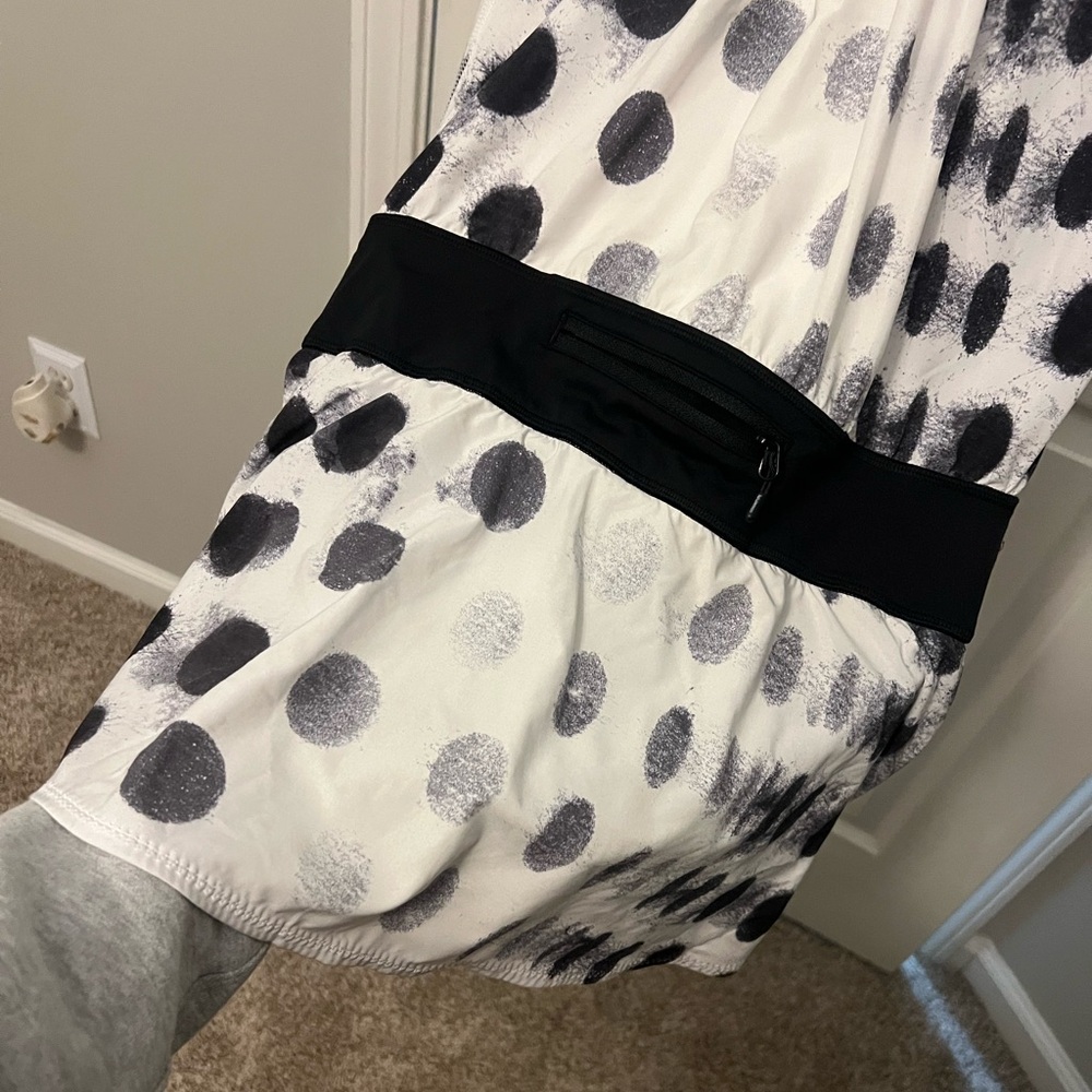 lululemon athletica White & Black Tie-Dye Active Romper - Picture 8 of 11